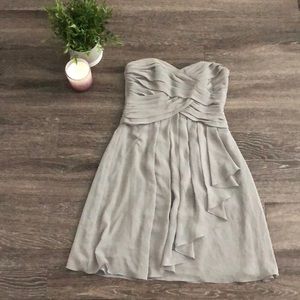 Gray David’s Bridal dress